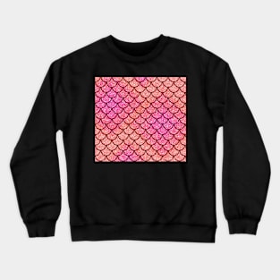 Mermaid Scales Faux glitter in Pink Crewneck Sweatshirt